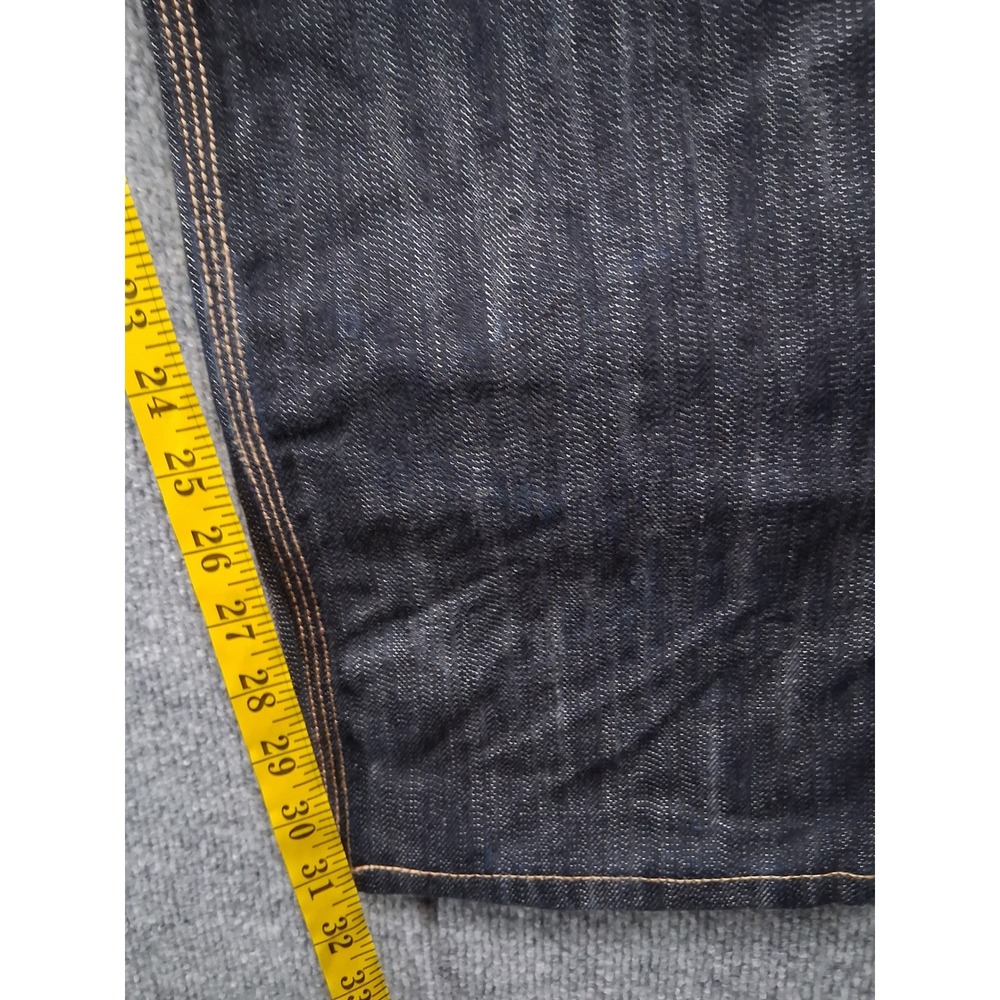 The Hundreds Mens Slim Fit Jeans Size 38 Distressed Dark Wash Denim Cotton View 3